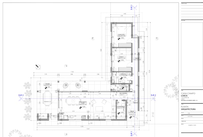 rediseñar y dibujar planos 2d